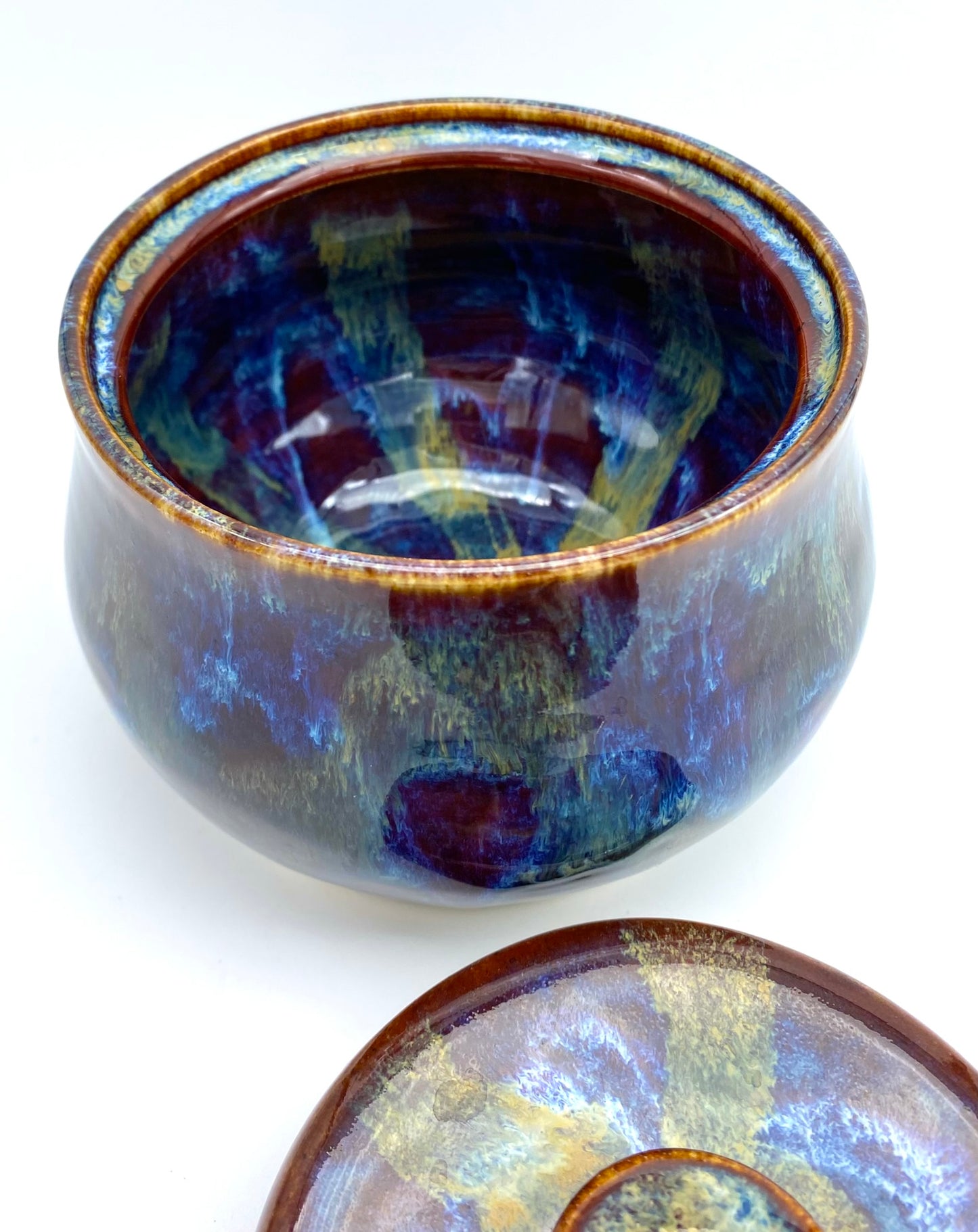SECOND 'Drugs' lidded pot - for tea, coffee, toiletries, jewellery or decorative