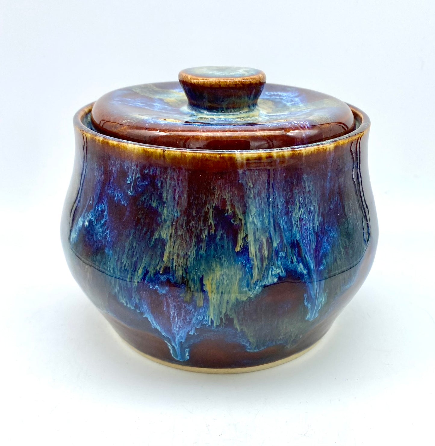 SECOND 'Drugs' lidded pot - for tea, coffee, toiletries, jewellery or decorative