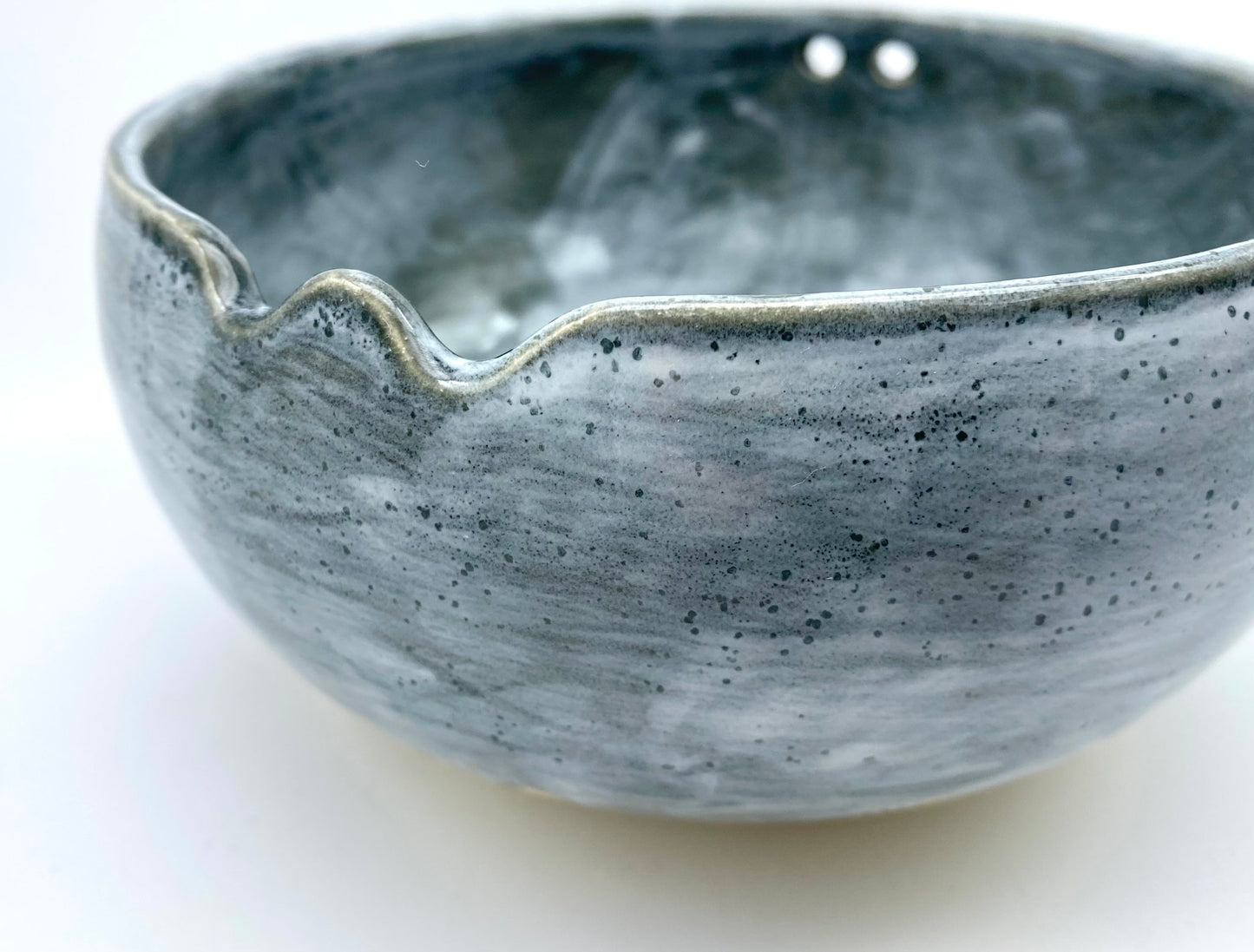 Chopstick bowl in cloudy greys