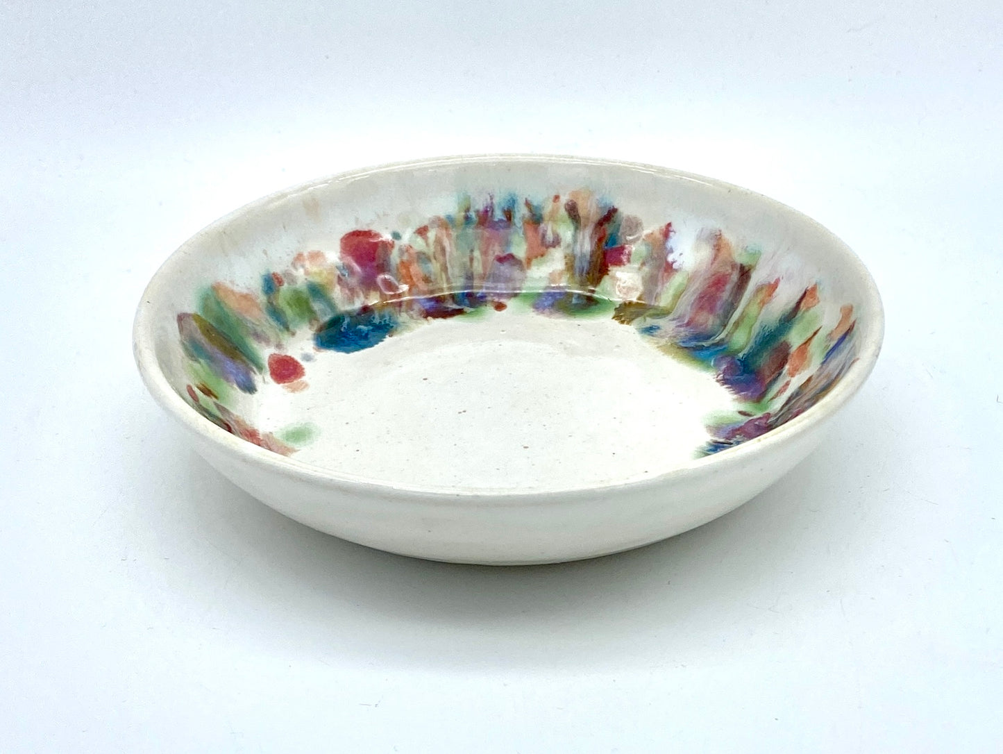 Small shallow dish with colour burst