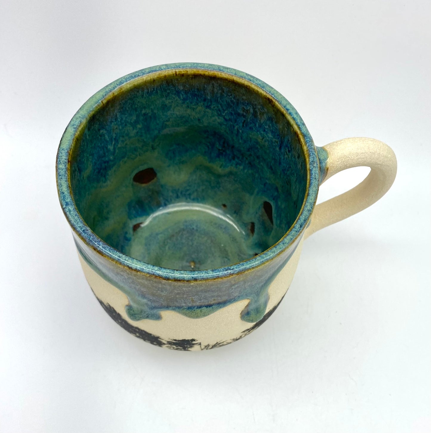 Trees mug in gorgeous greens