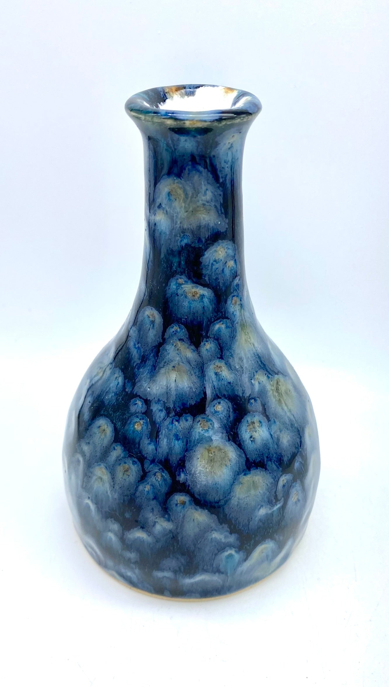 Medium stem vase in galaxy glazes