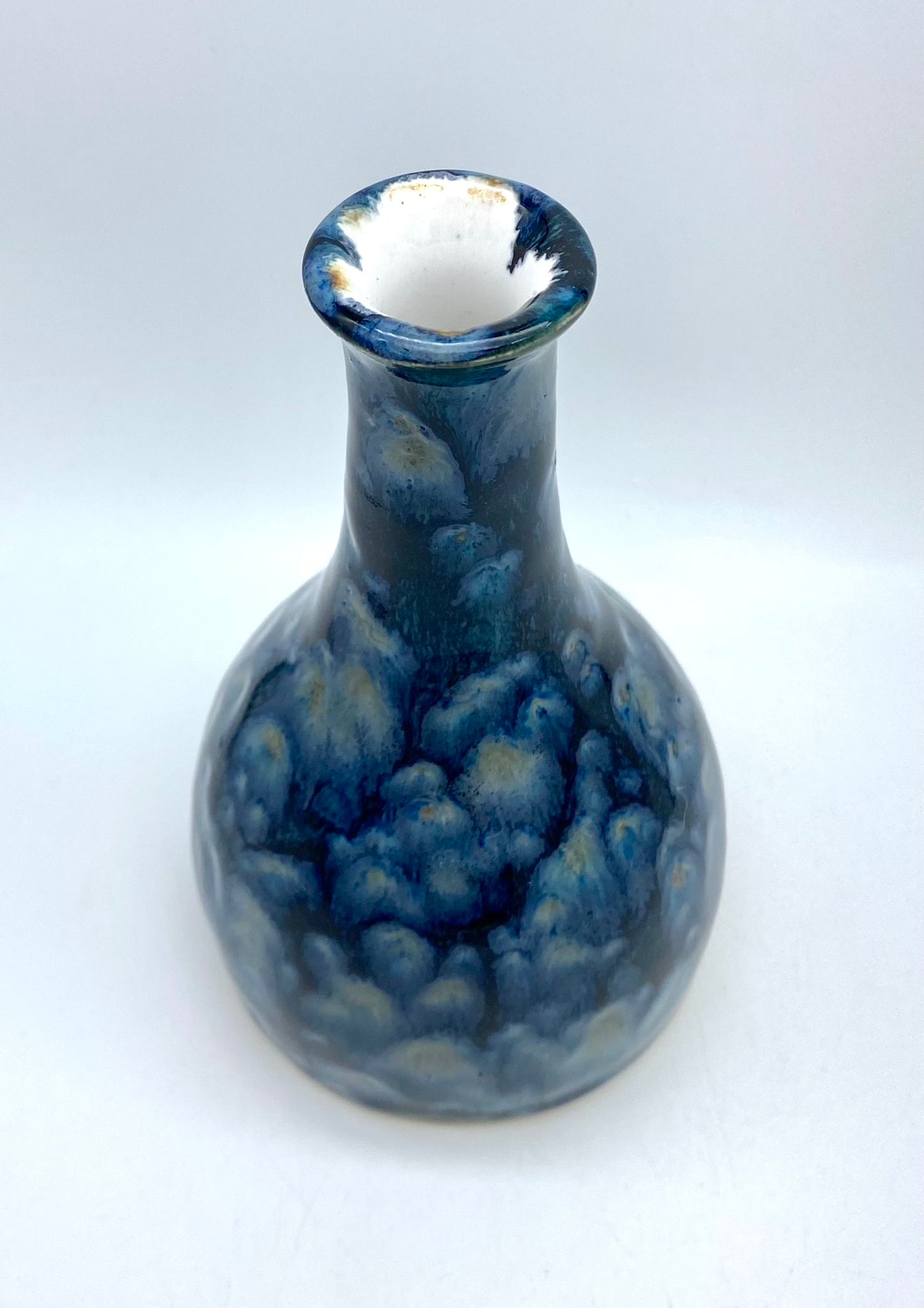 Medium stem vase in galaxy glazes