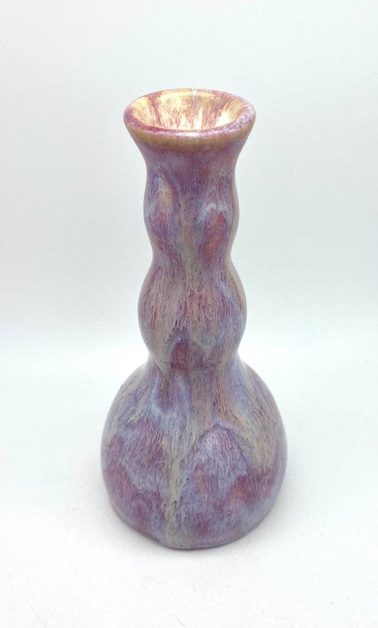 SECOND Bud vase or candlestick in dreamy pinks and purples