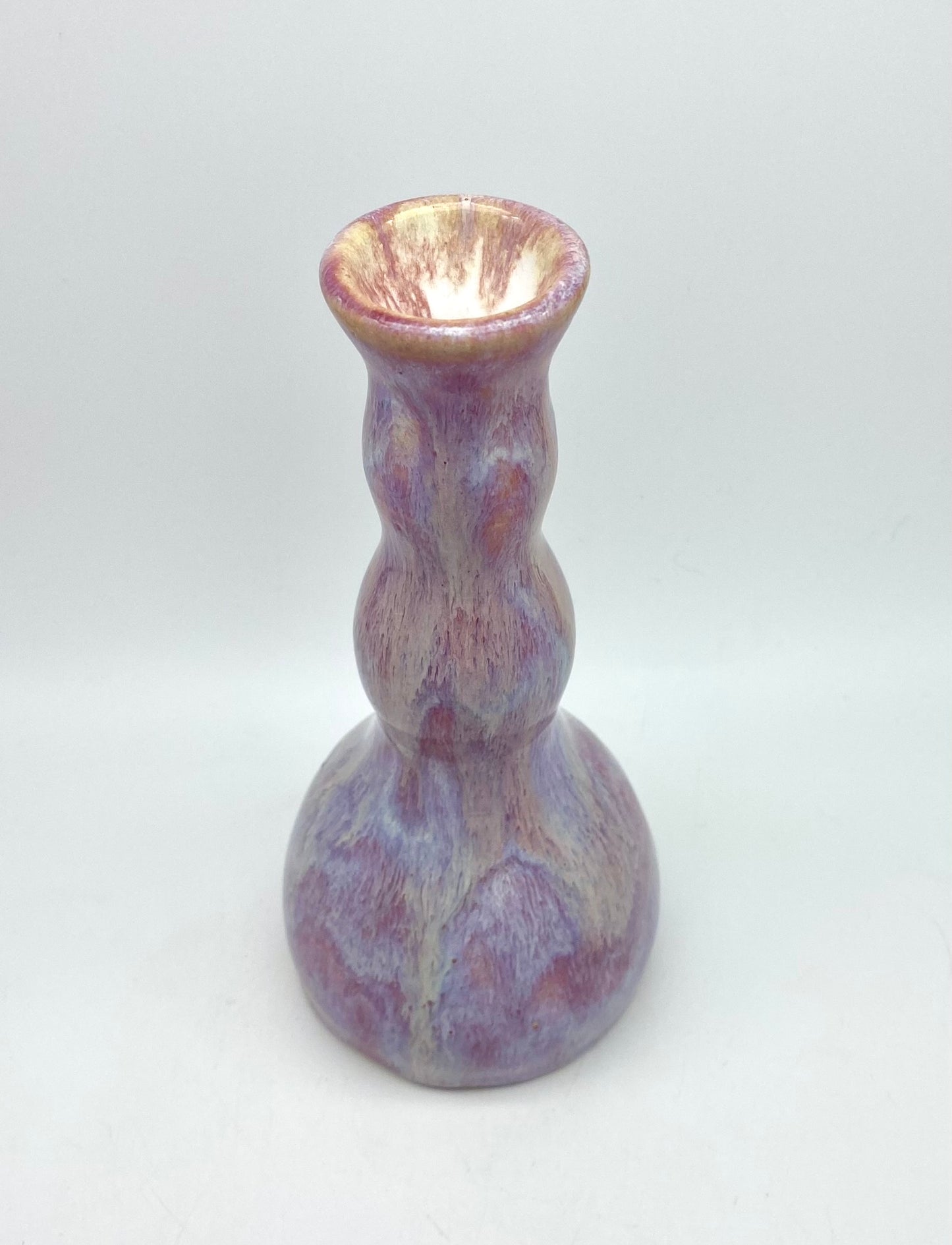 SECOND Bud vase or candlestick in dreamy pinks and purples