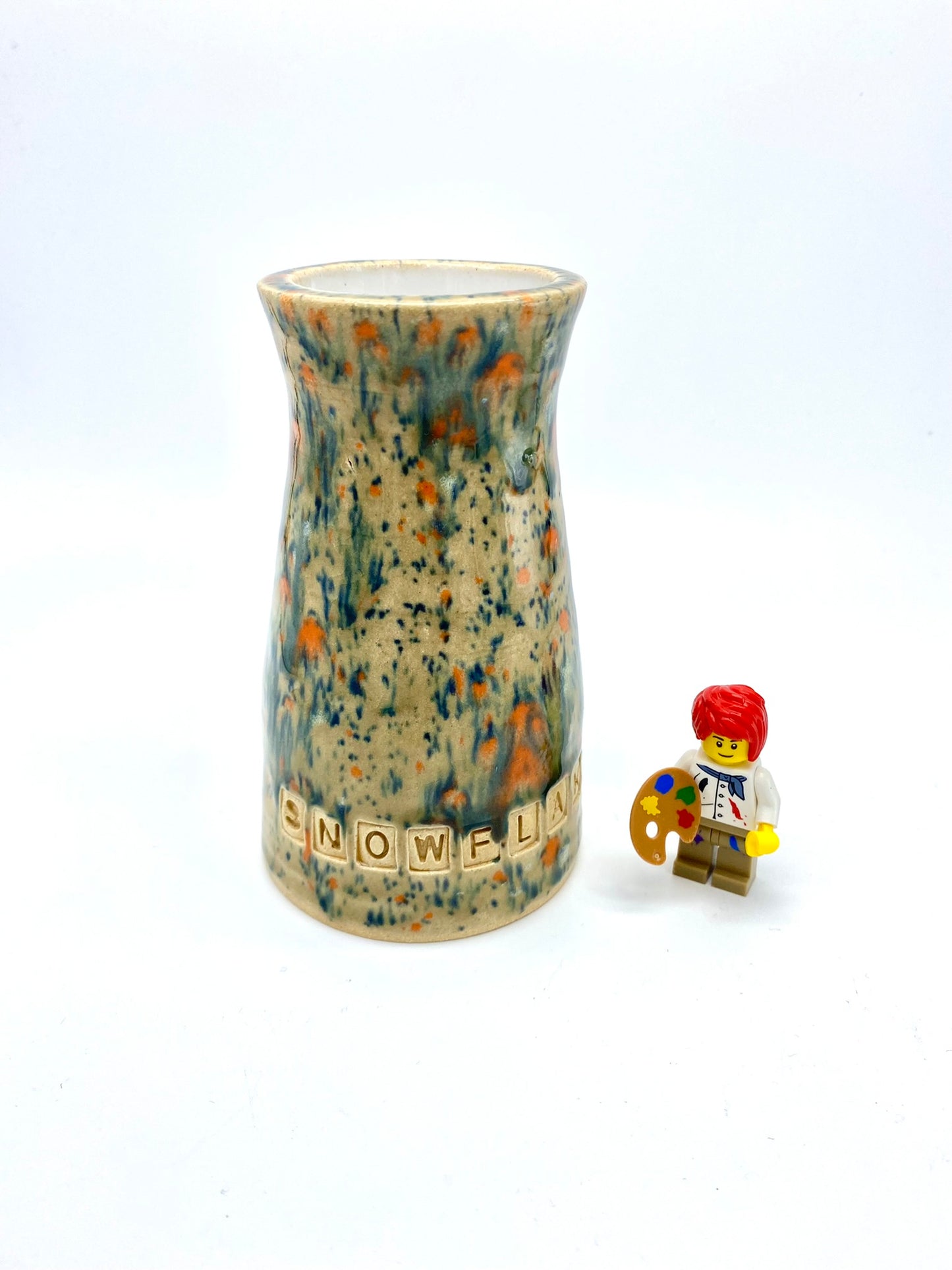 COMMISSION 'Snowflake' vase