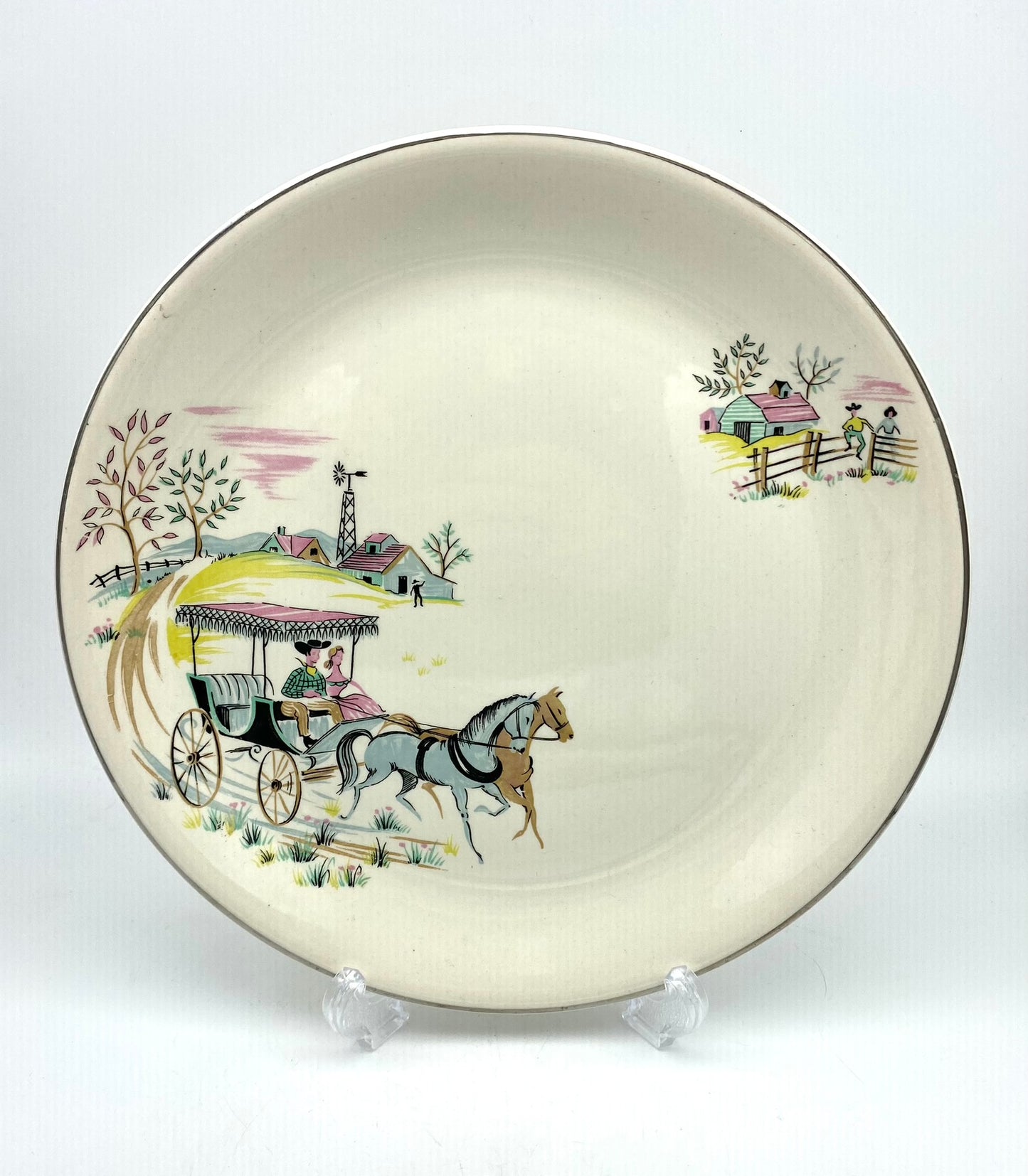 1950s Alfred Meakin 'Oklahoma' dinner plate