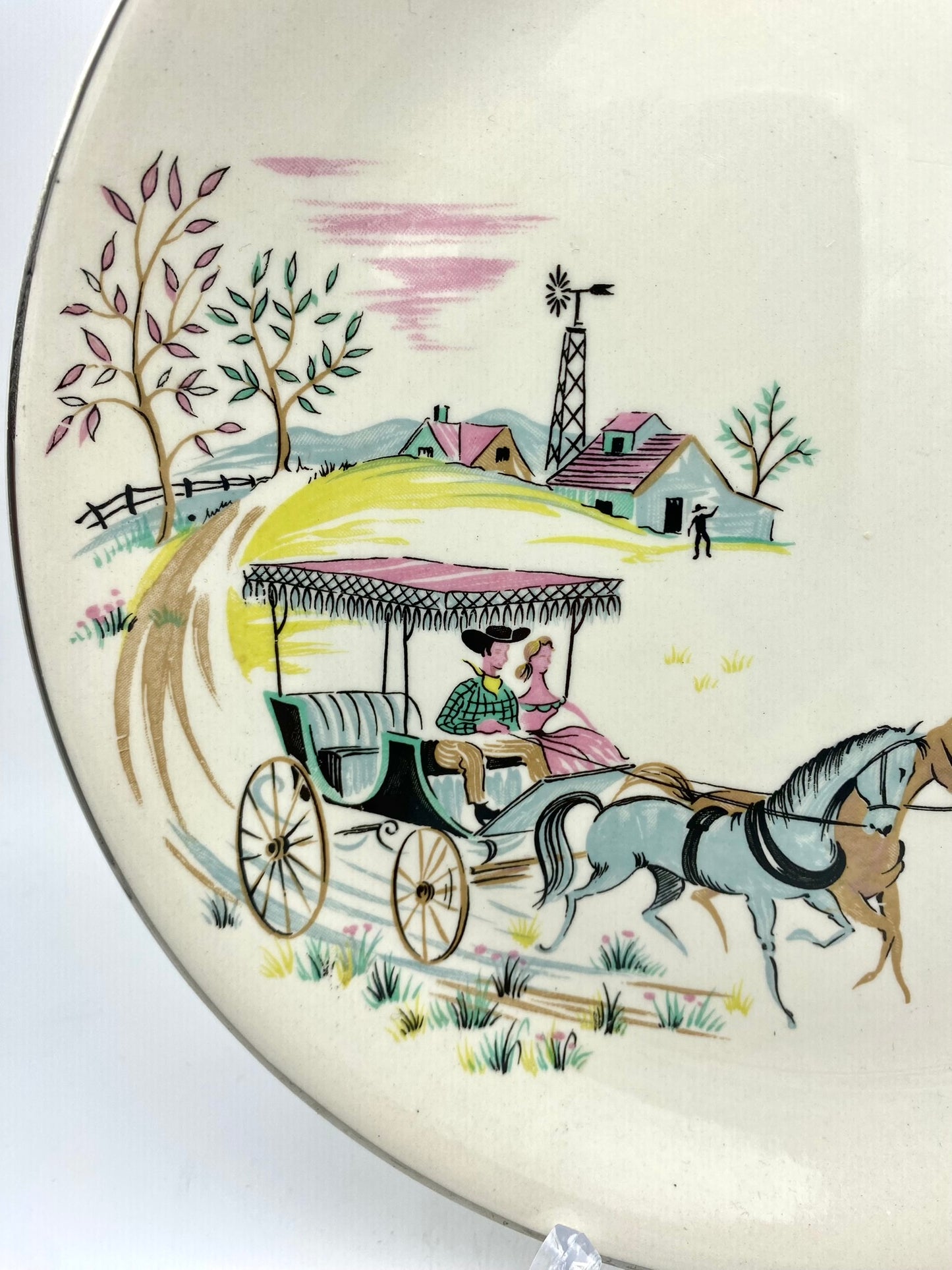 1950s Alfred Meakin 'Oklahoma' dinner plate