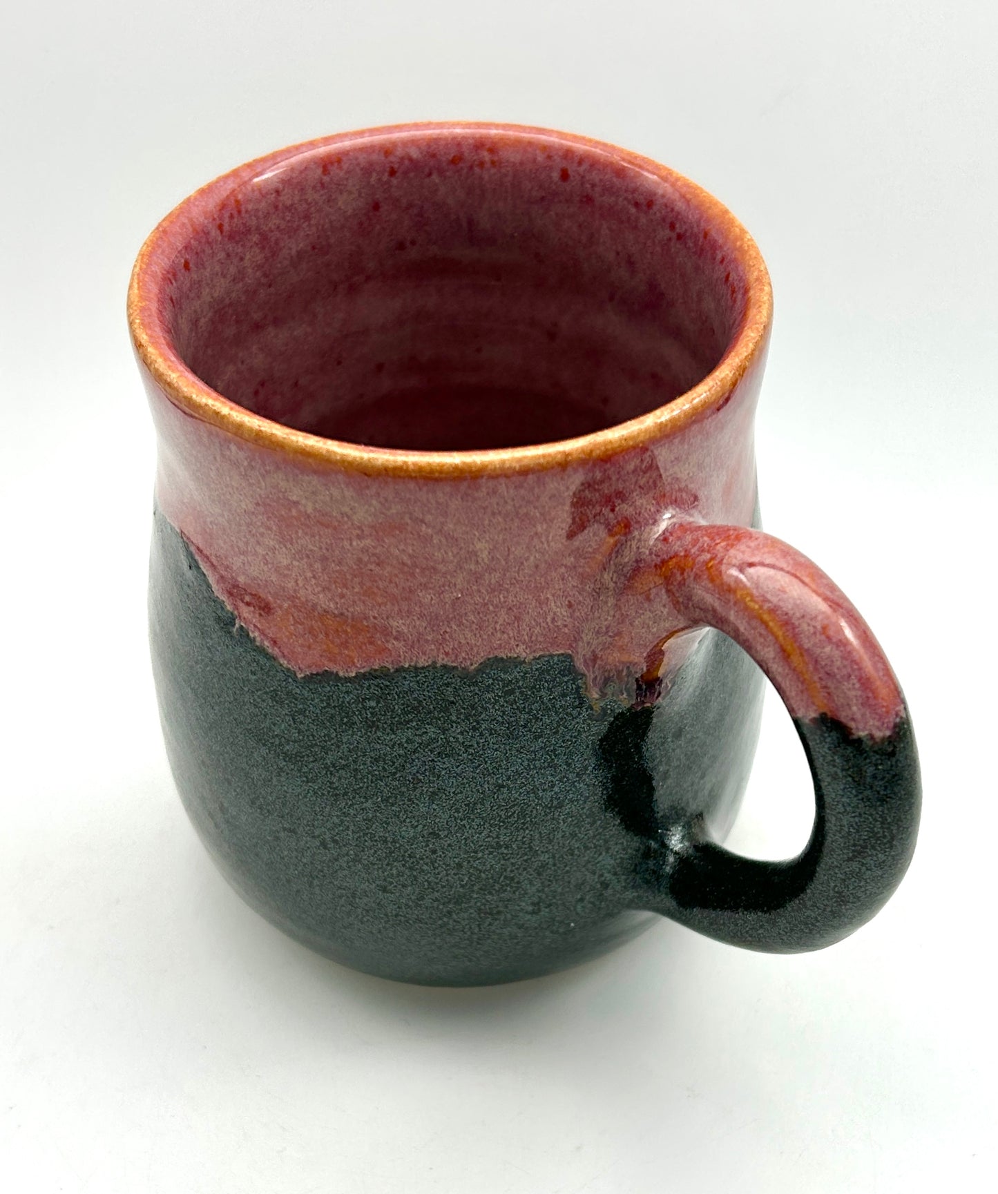 Big mug in pinks and glittery blacks