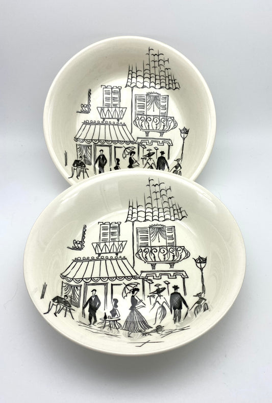 Pair of 1950s Alfred Meakin 'Parisienne' dishes