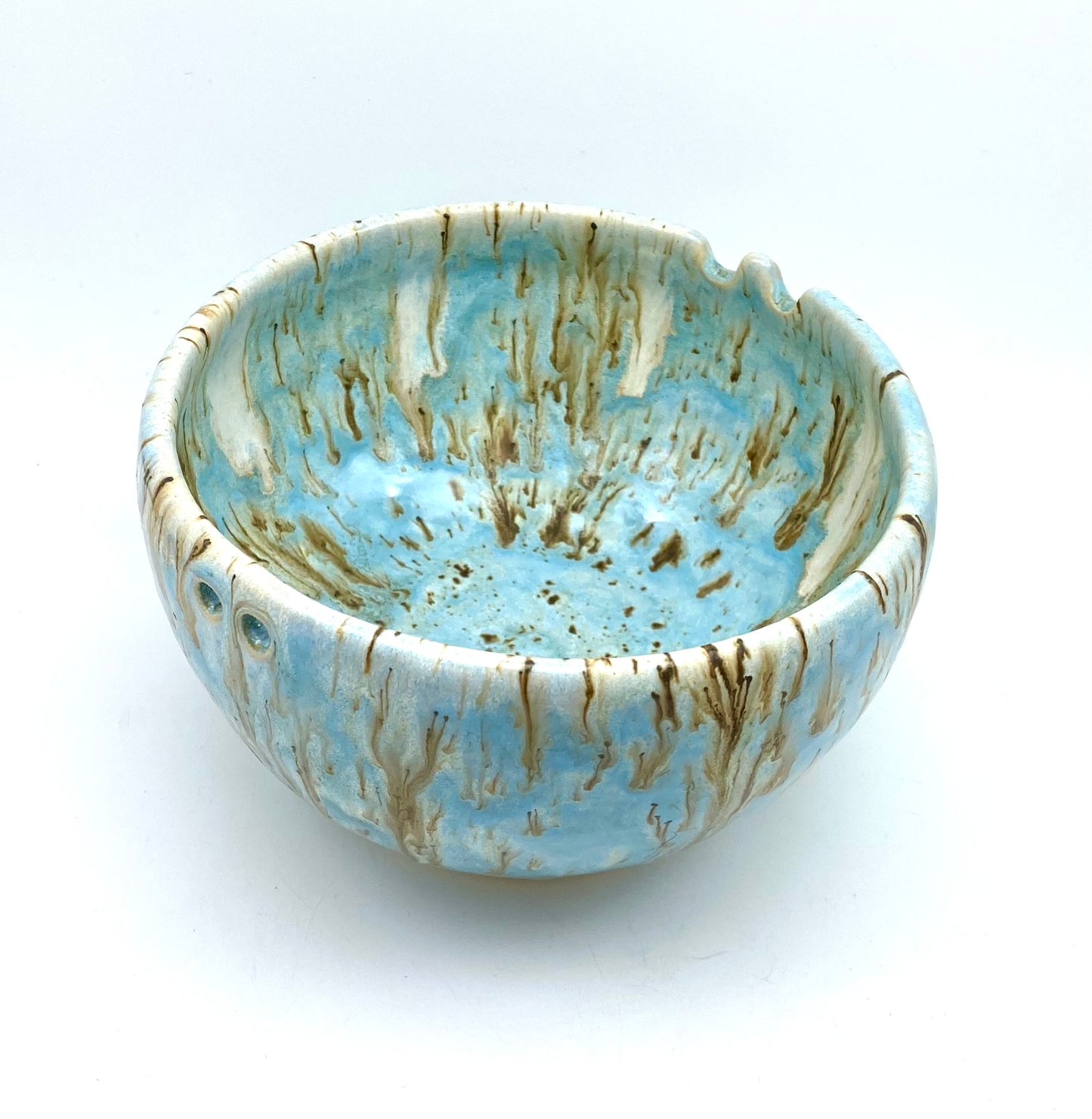 Chopstick bowl in flowing blues