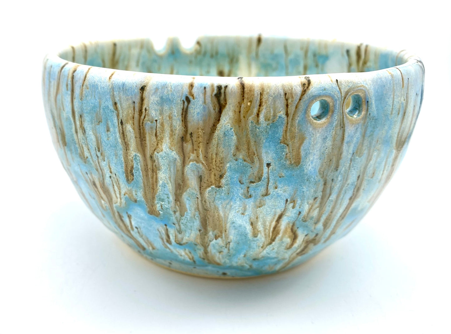 Chopstick bowl in flowing blues