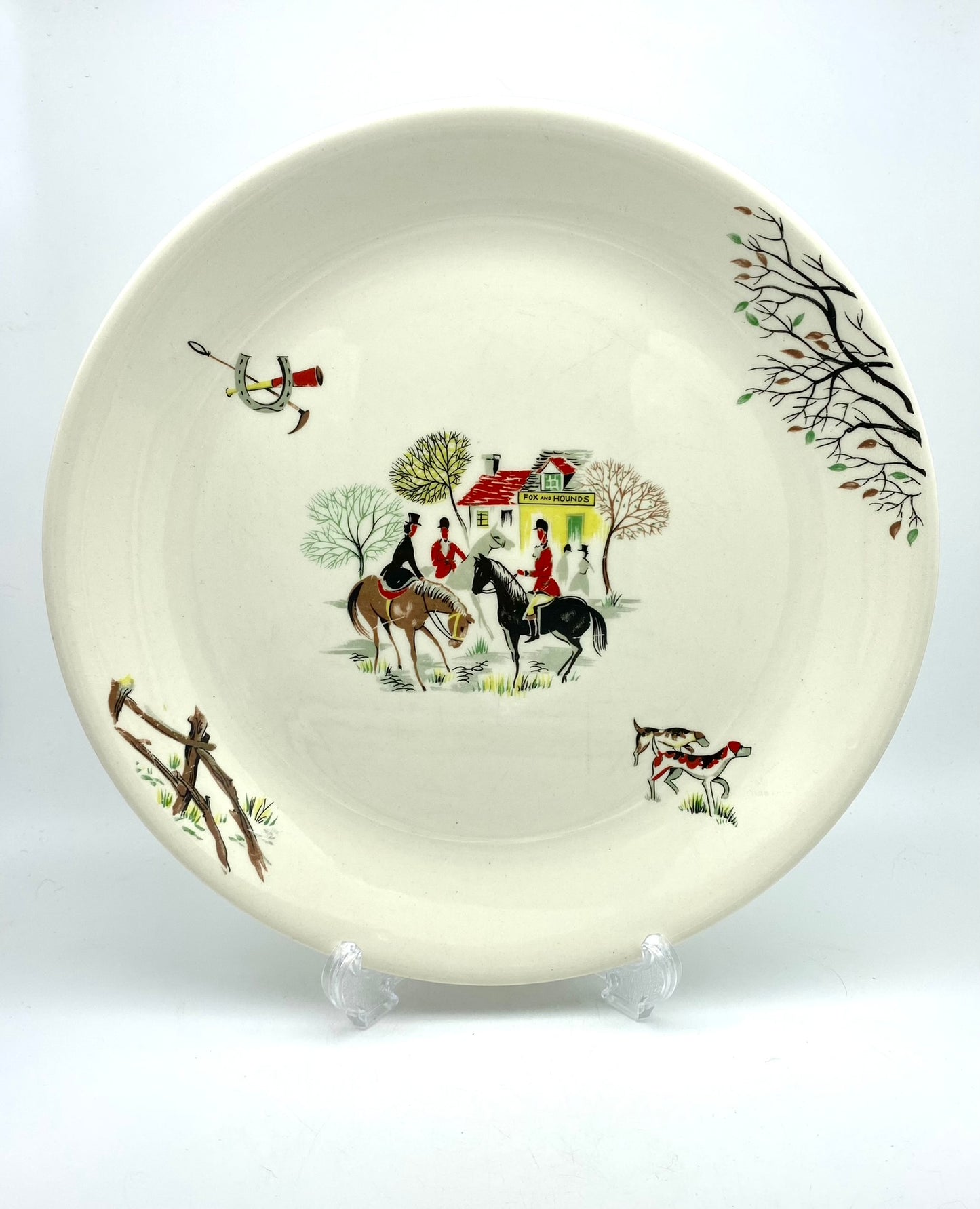 Alfred Meakin 1950s 'Tally Ho' dinner plate