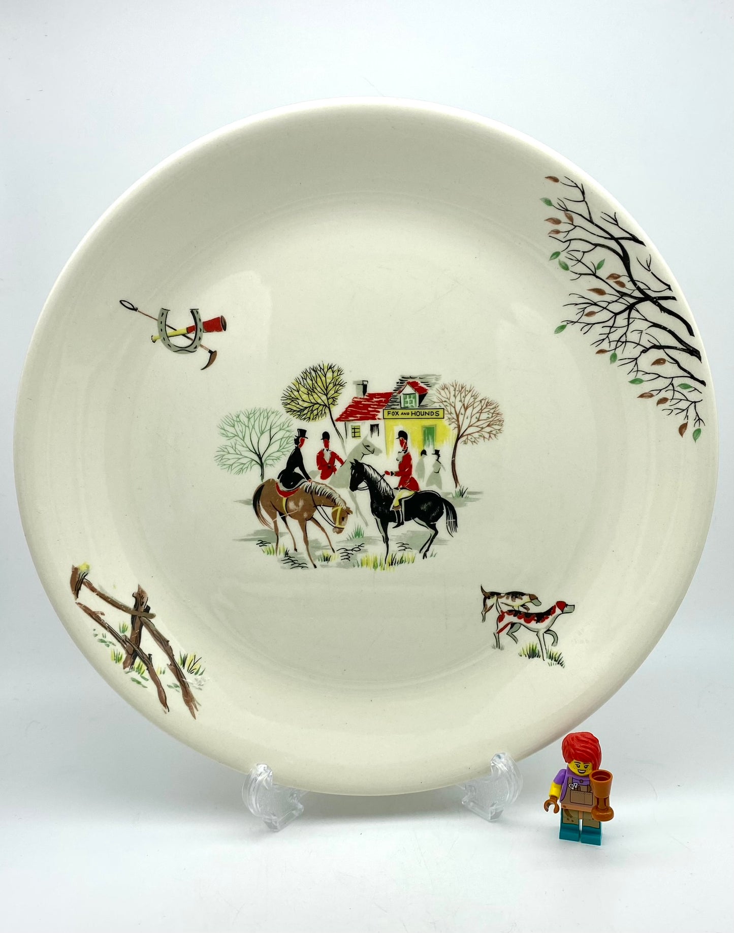 Alfred Meakin 1950s 'Tally Ho' dinner plate