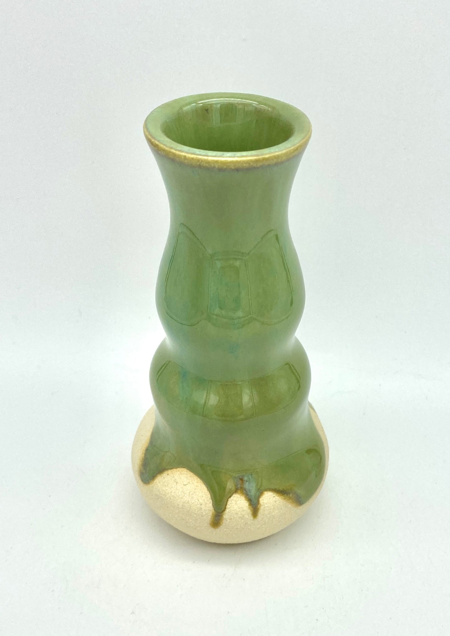 SECOND Bud vase or candlestick in spring green