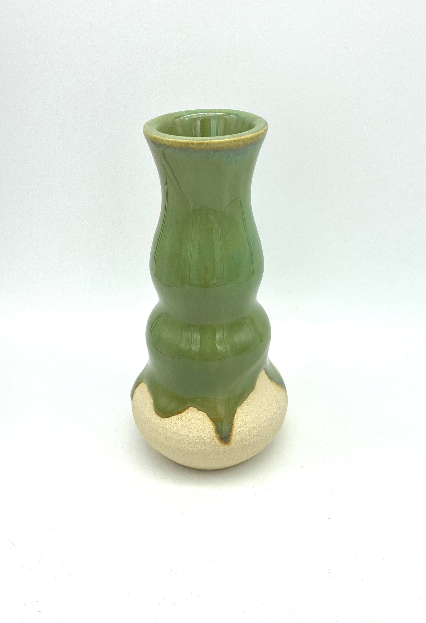 SECOND Bud vase or candlestick in spring green