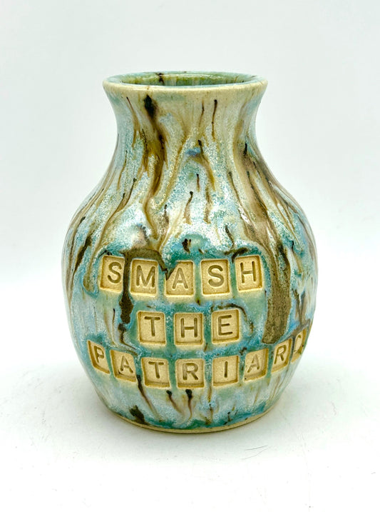 Wonderful 'smash the patriarchy' bud vase