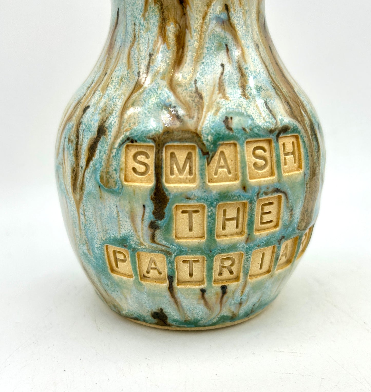 Wonderful 'smash the patriarchy' bud vase