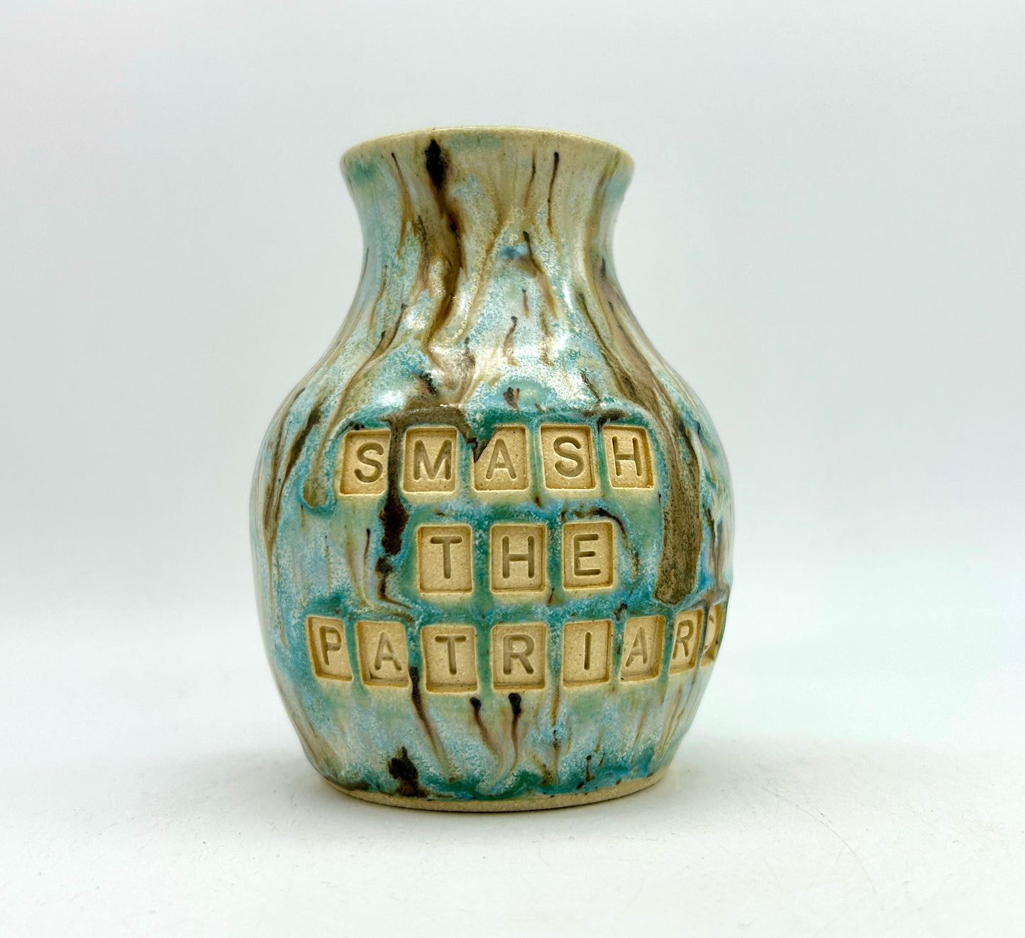 Wonderful 'smash the patriarchy' bud vase