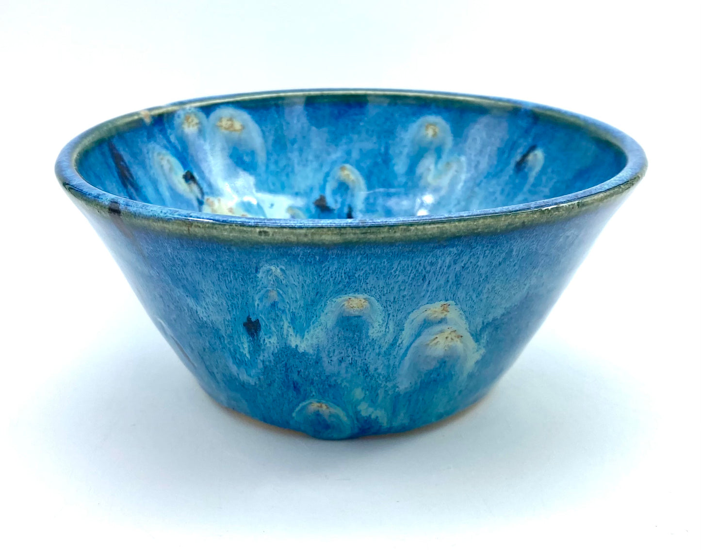 Small dish in vibrant galaxy blues