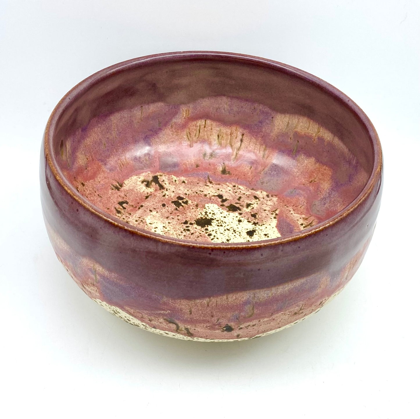 SECOND Medium bowl in speckled rich purples