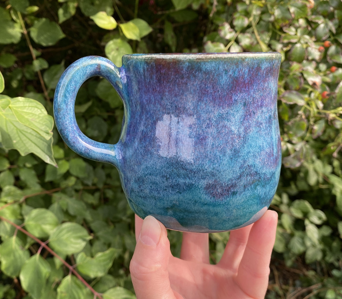 'Deep sea' mug in beautiful blues