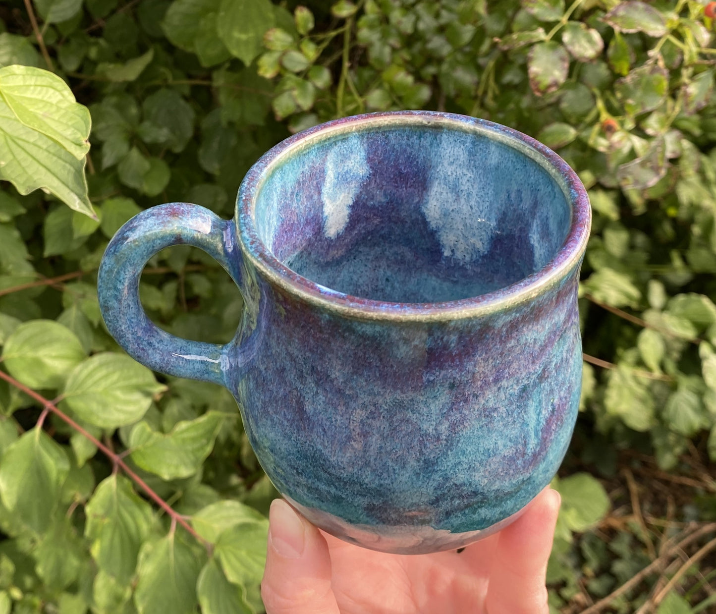 'Deep sea' mug in beautiful blues