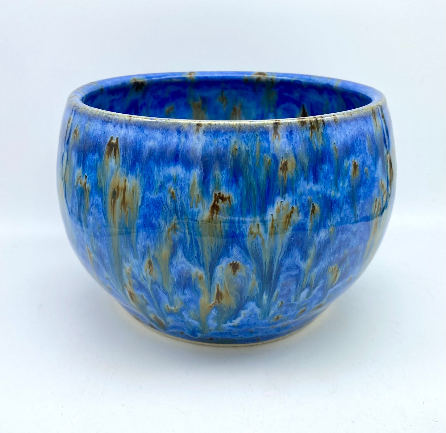 Bowl in vibrant blues