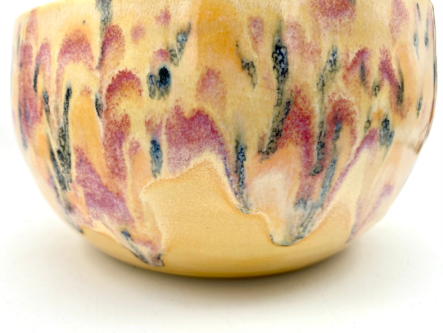 Medium bowl in creamy yellows with a fruity speckle