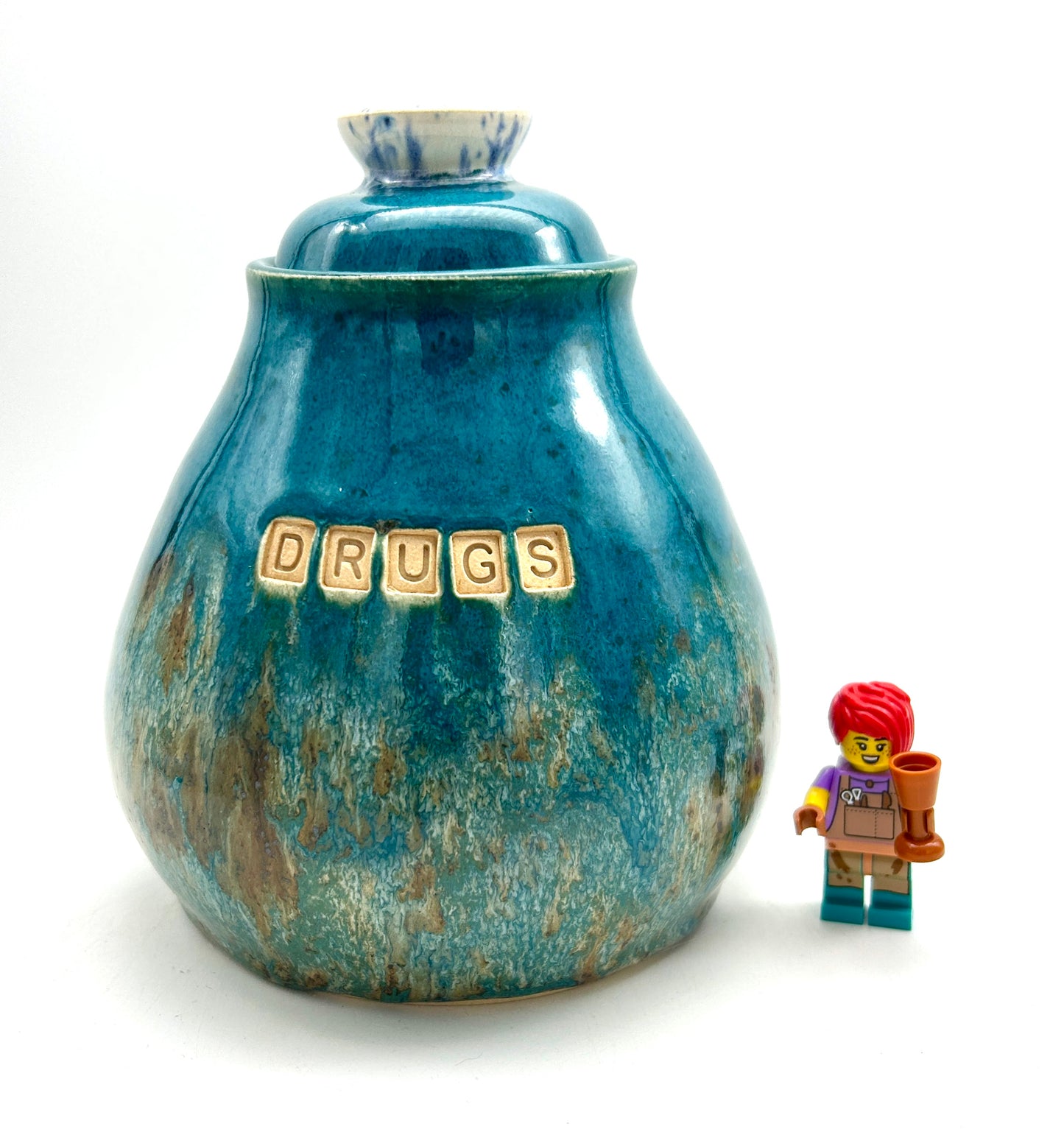 'Drugs' jar for tea, coffee, toiletries