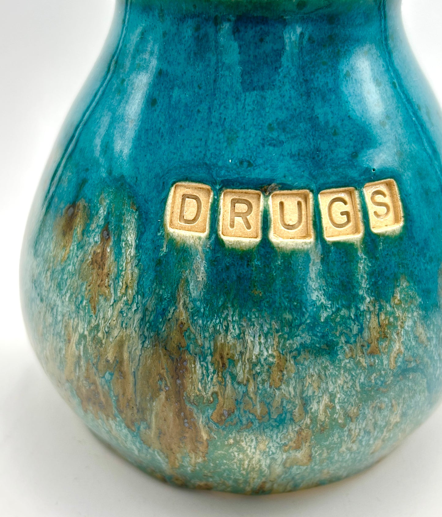 'Drugs' jar for tea, coffee, toiletries