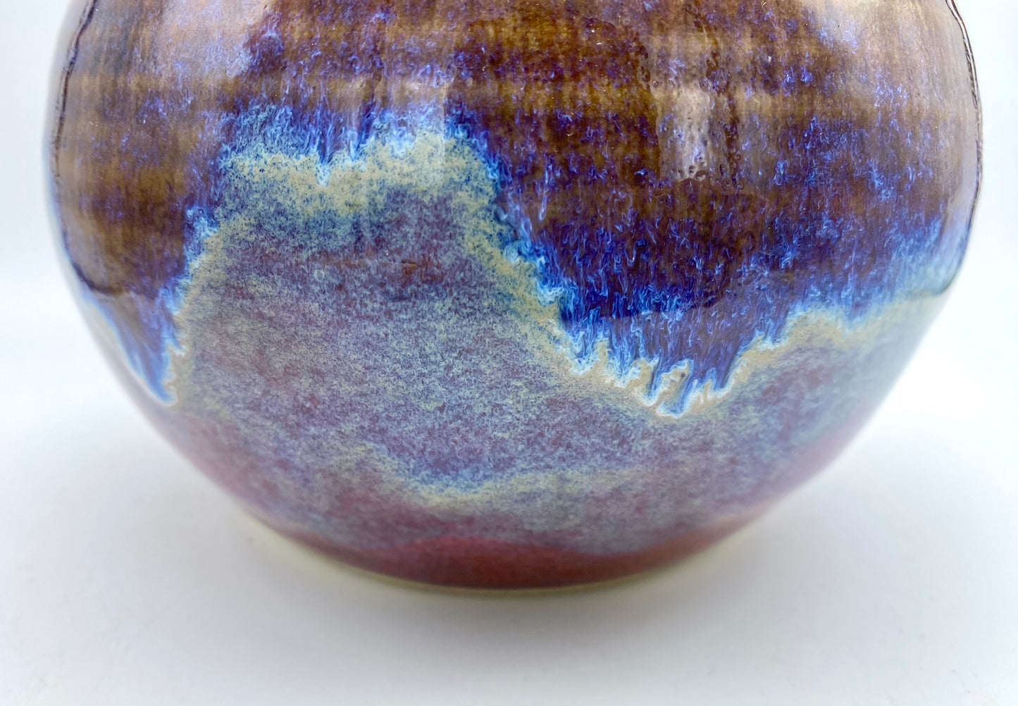 Bowl in rich blues and purples