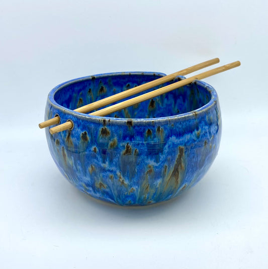 Chopstick bowl in stunning blues