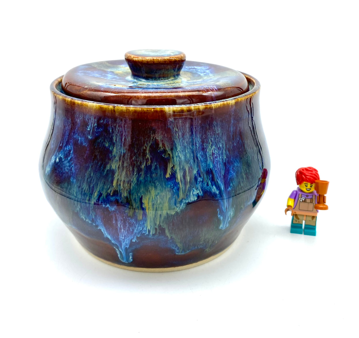 'Drugs' lidded pot - for tea, coffee, toiletries, jewellery or decorative