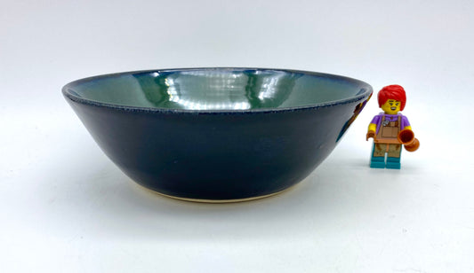 SECOND Dip bowl in glossy blacks and greens