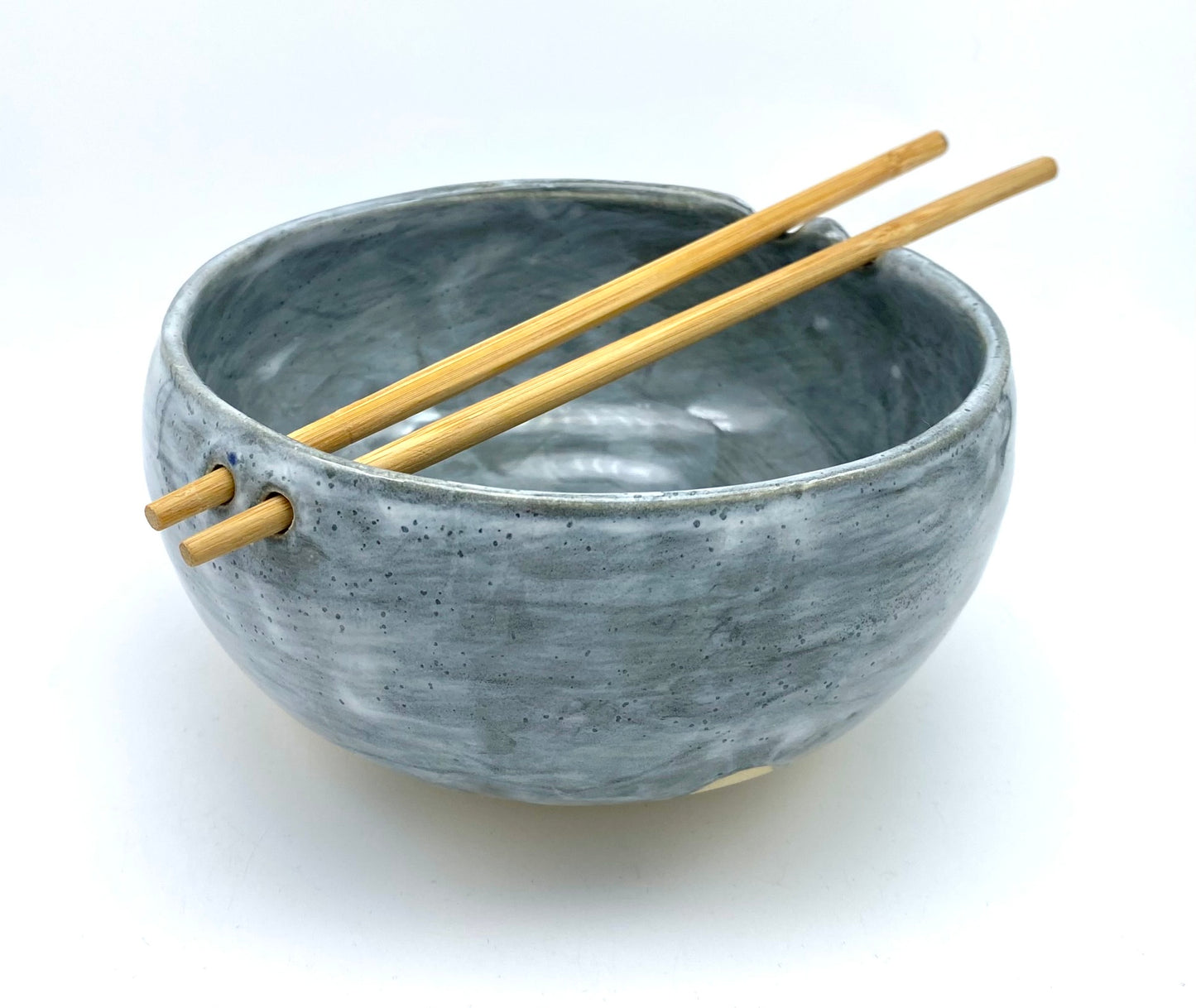 Chopstick bowl in cloudy greys