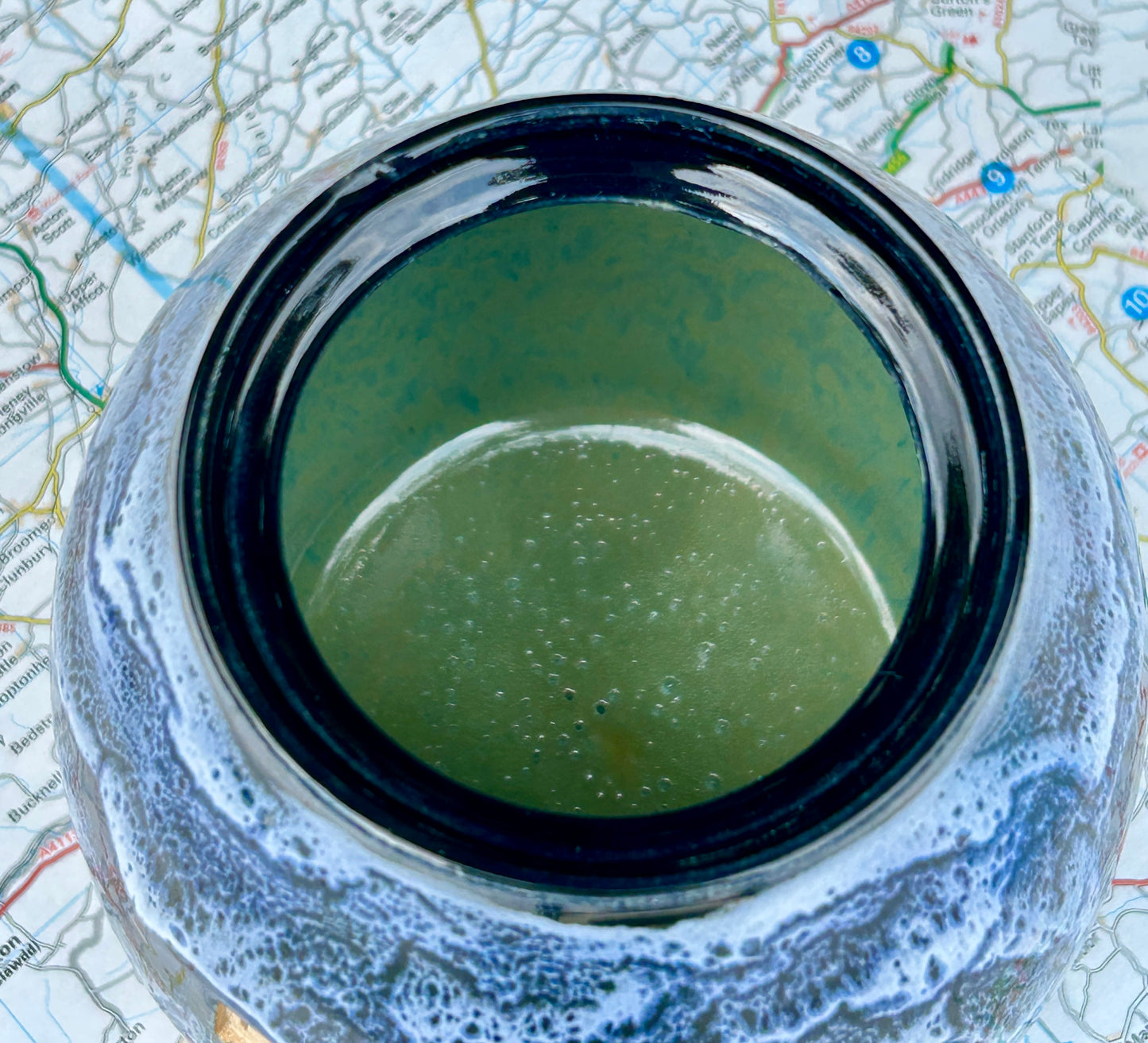 'Codeine' jar in snowy blacks and blues