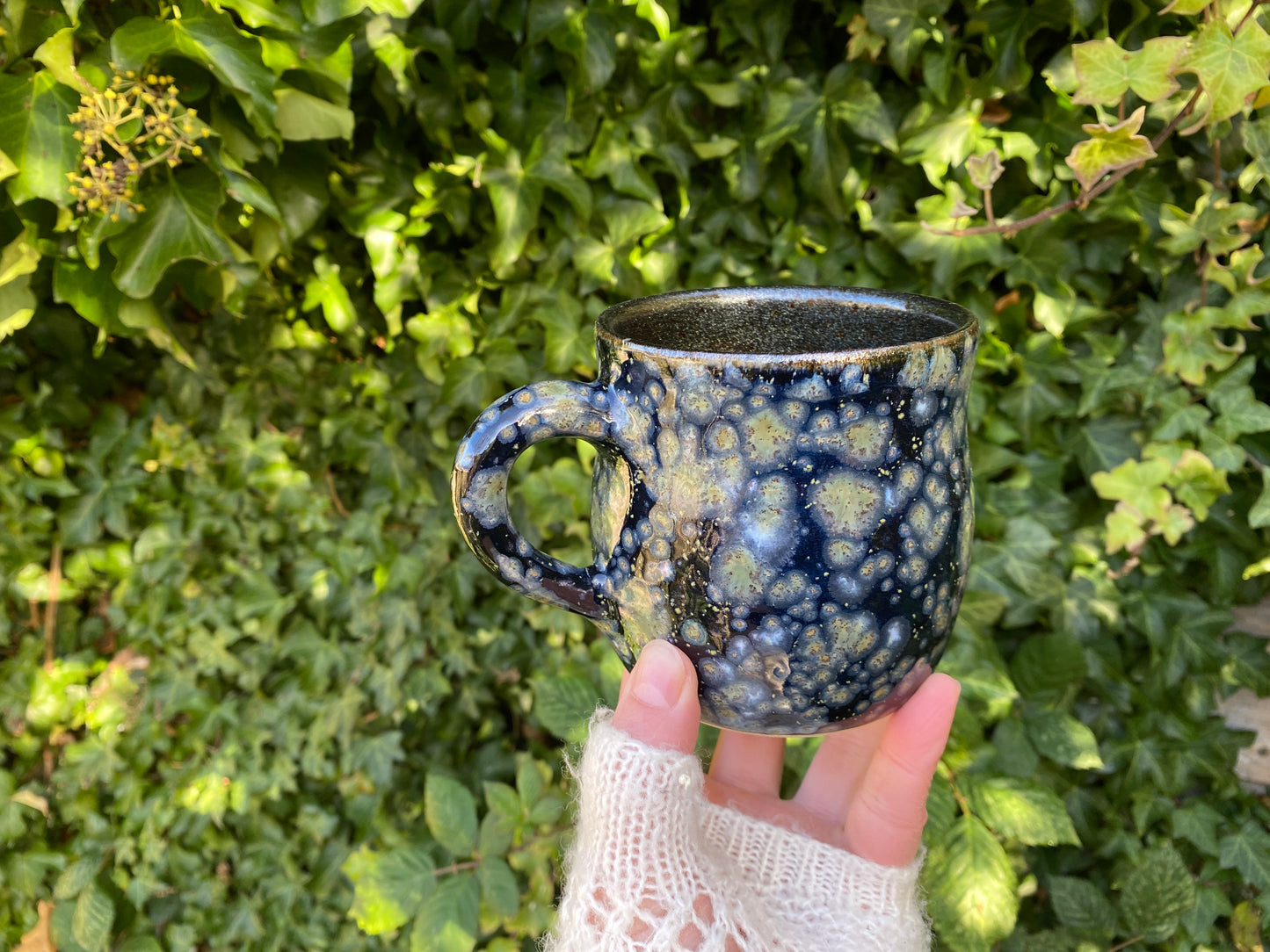 Galaxy mug with sparkly inside