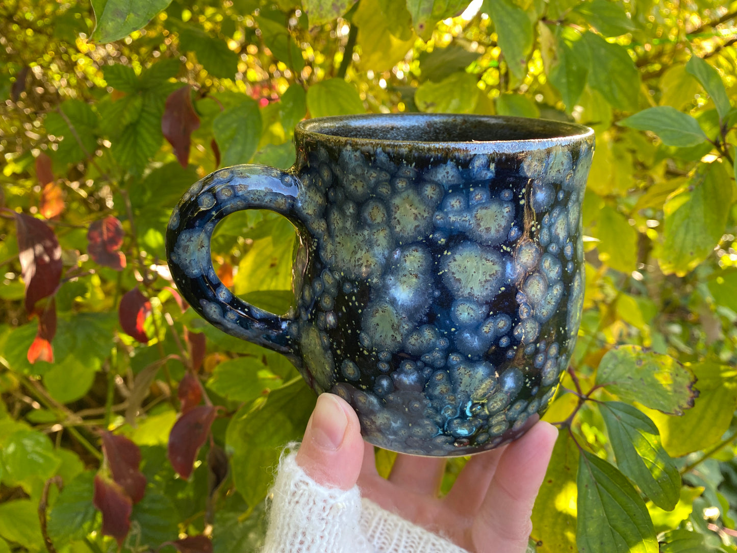 Galaxy mug with sparkly inside