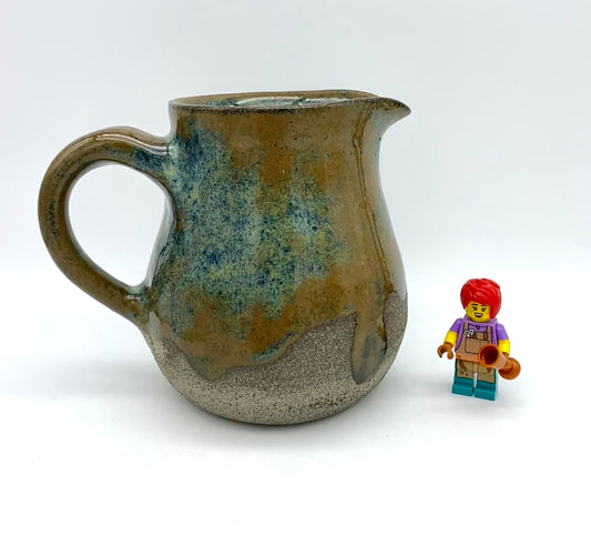 SECOND Jug in rich blues and browns