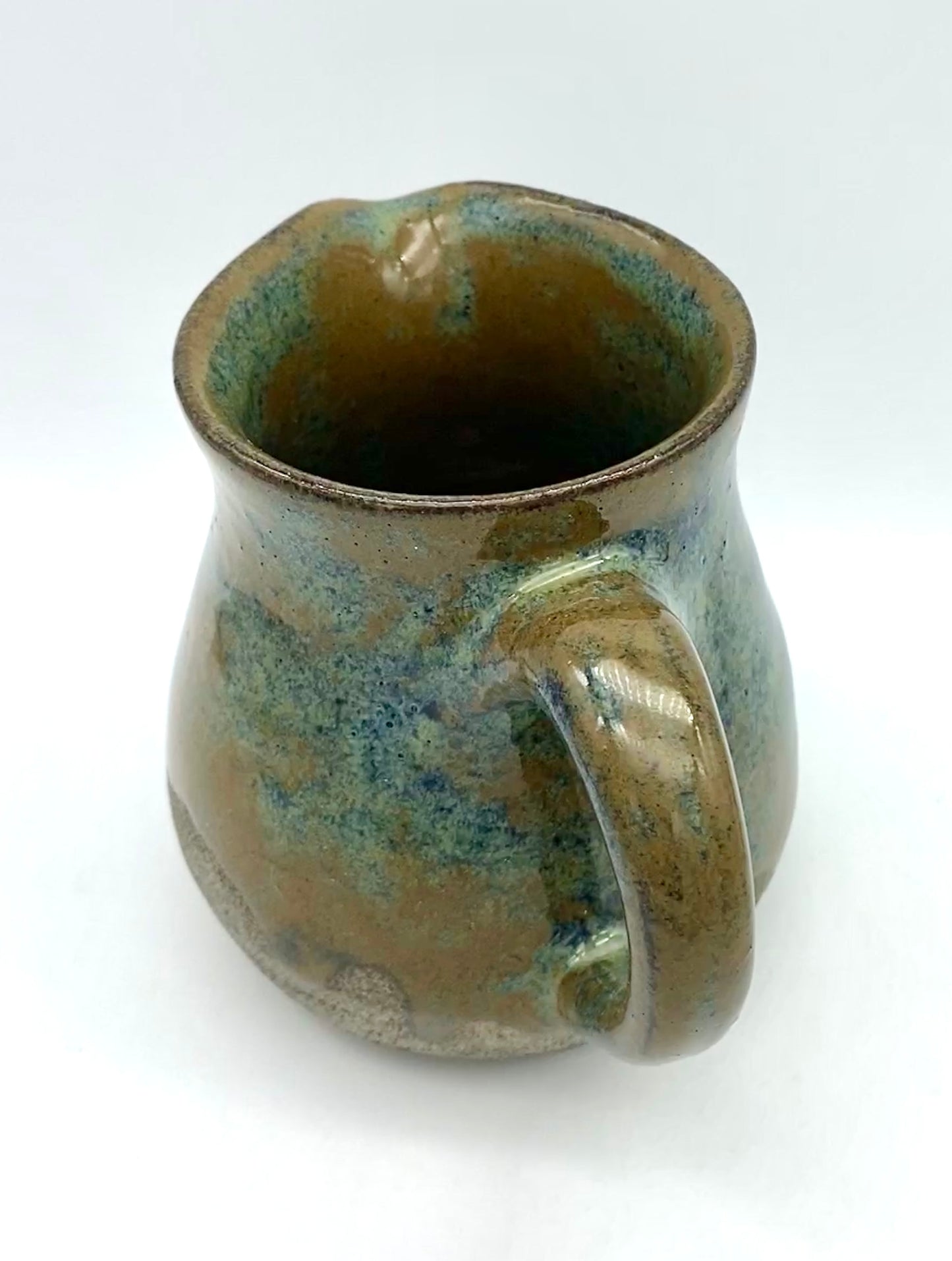 SECOND Jug in rich blues and browns