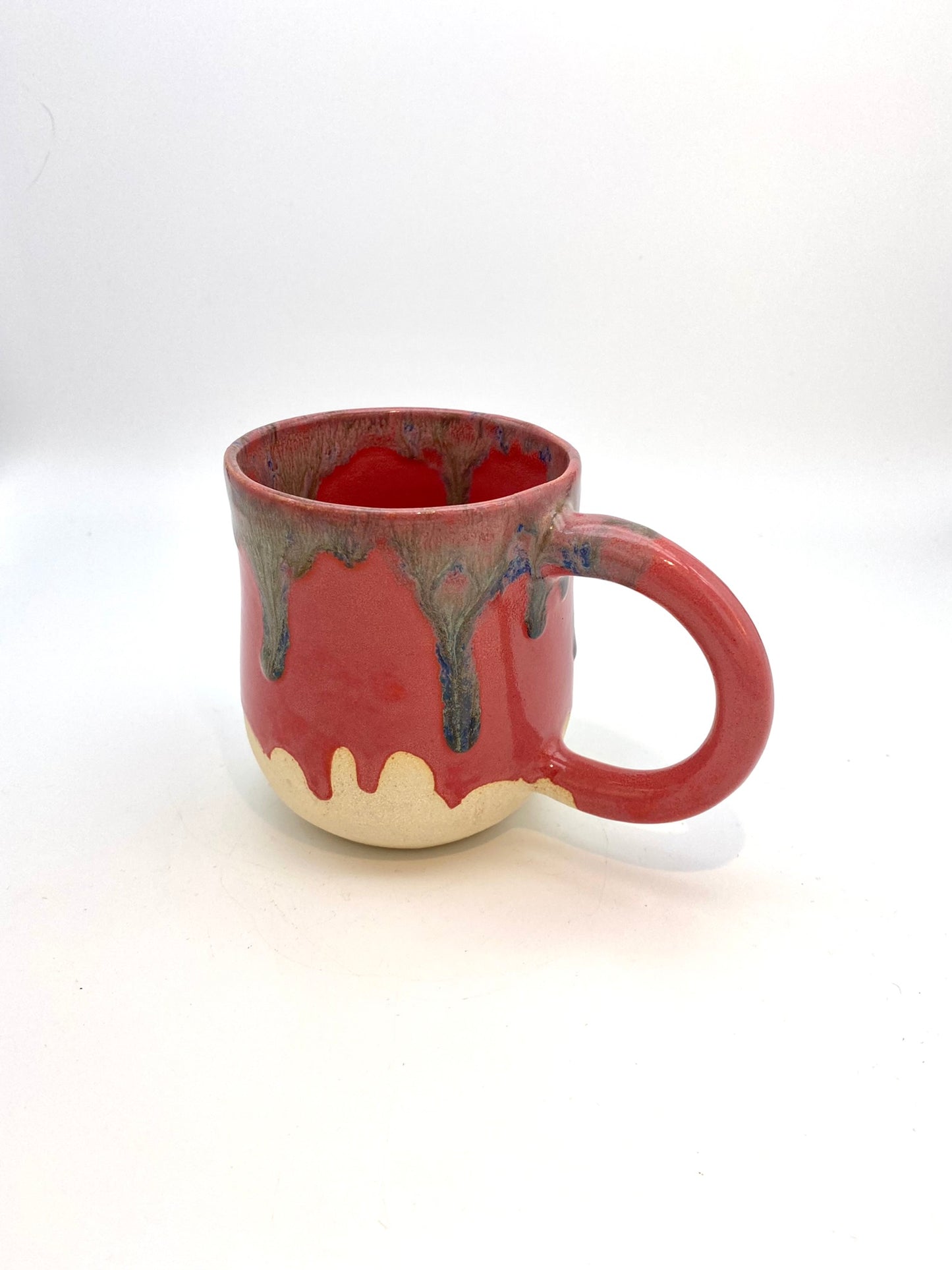 Coffee mug in vibrant pinks