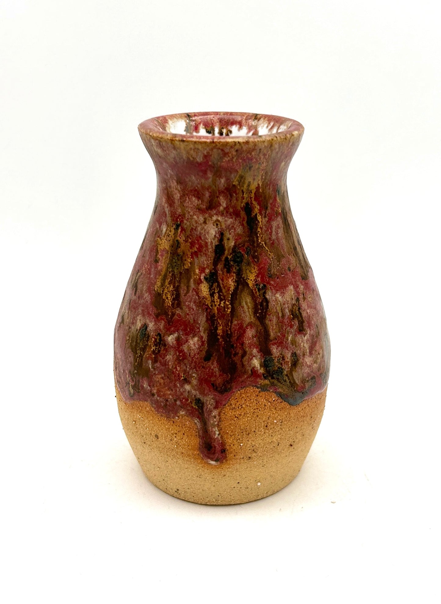 Little bud vase in toasty clay