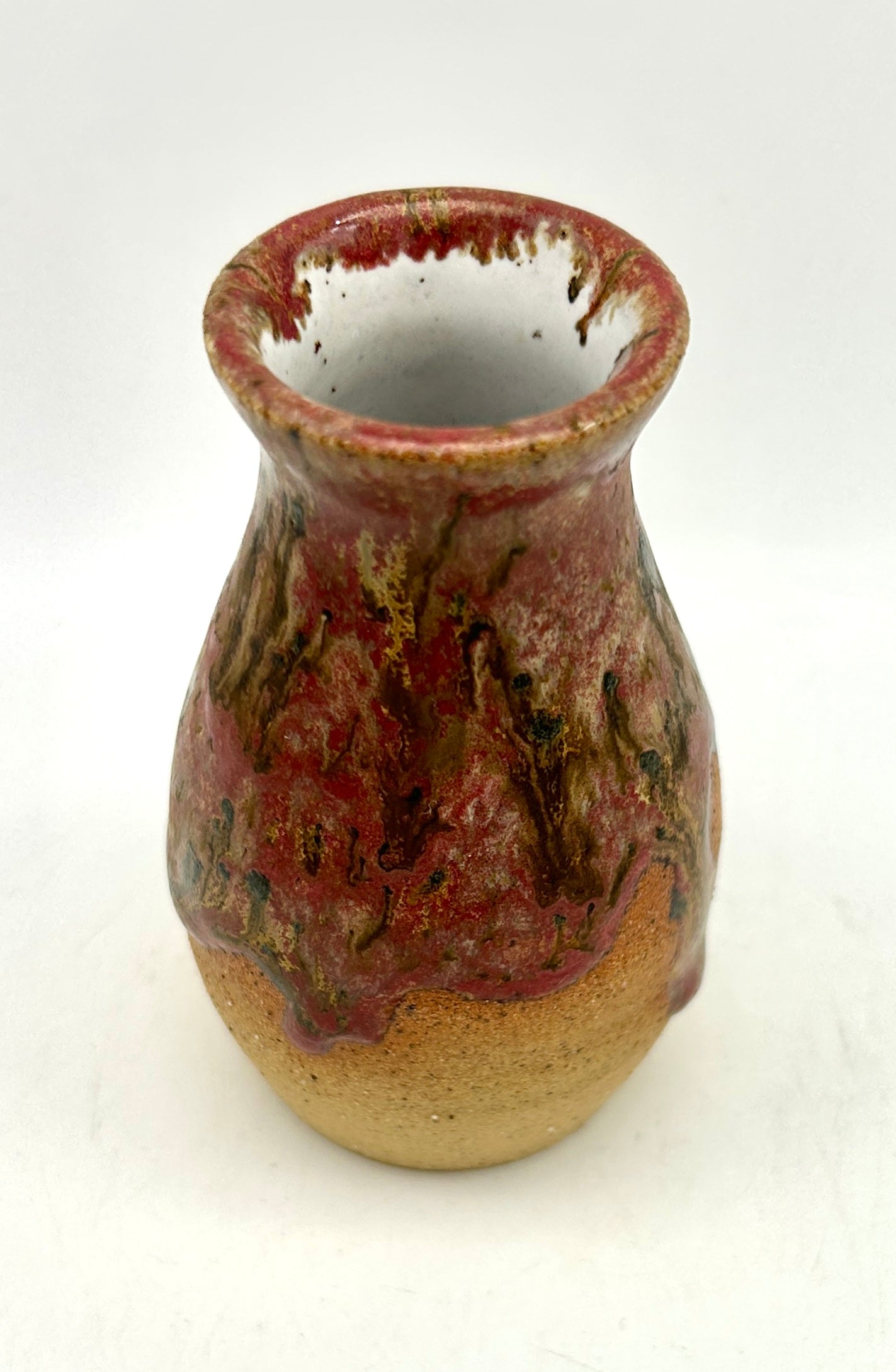 Little bud vase in toasty clay