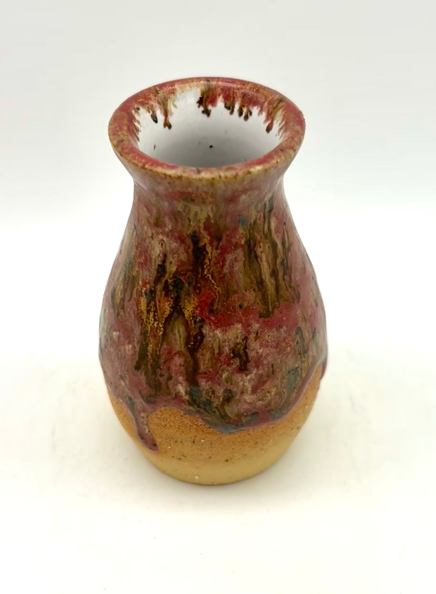 Little bud vase in toasty clay