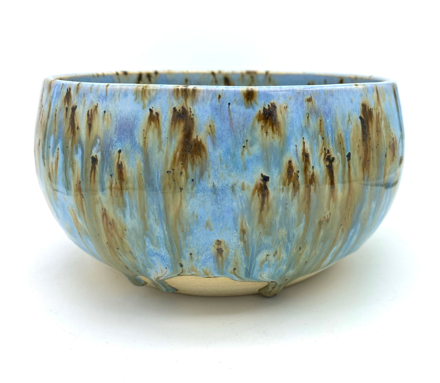 Bowl in flowing blues