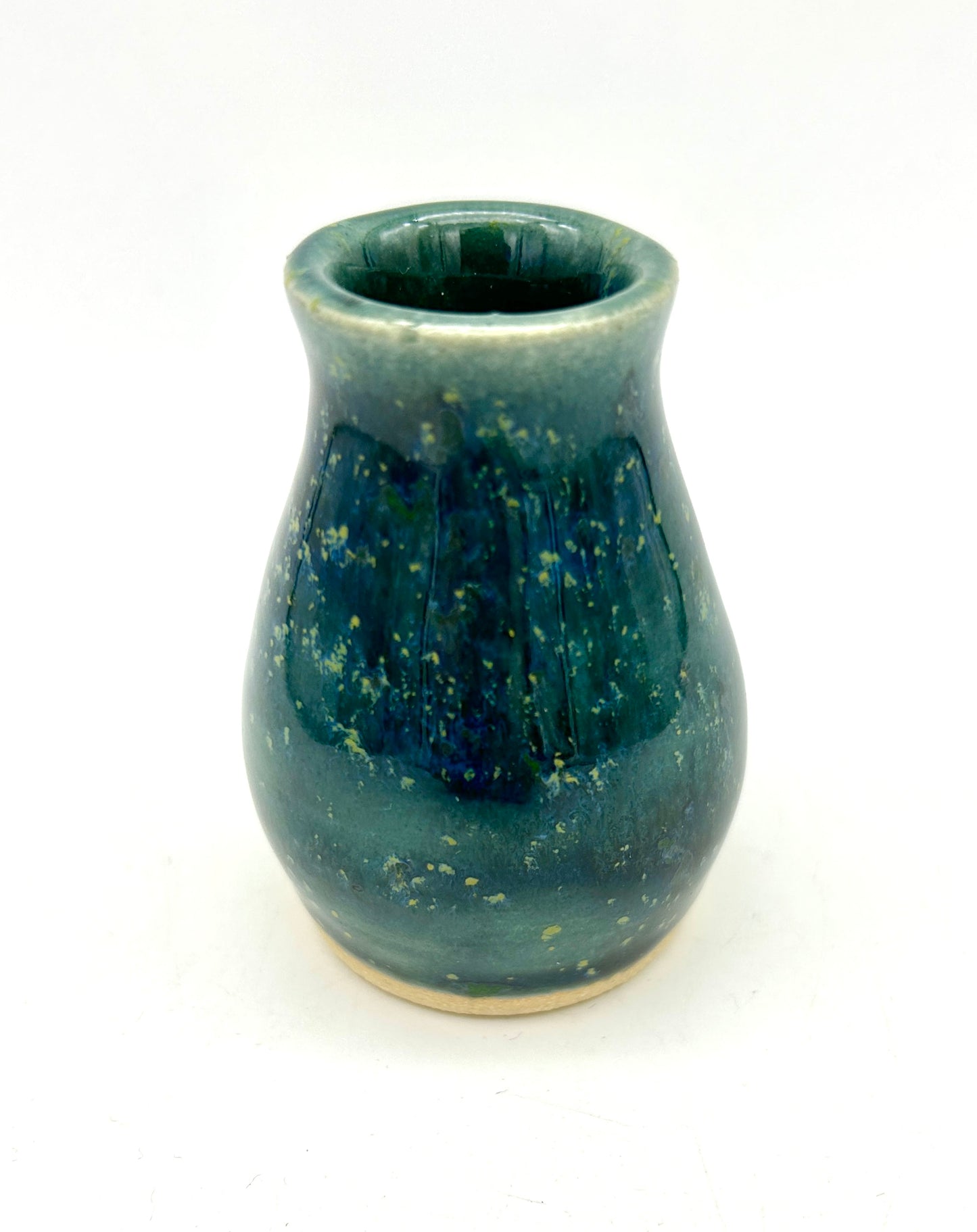 SECOND Micro bud vase in greens and blues