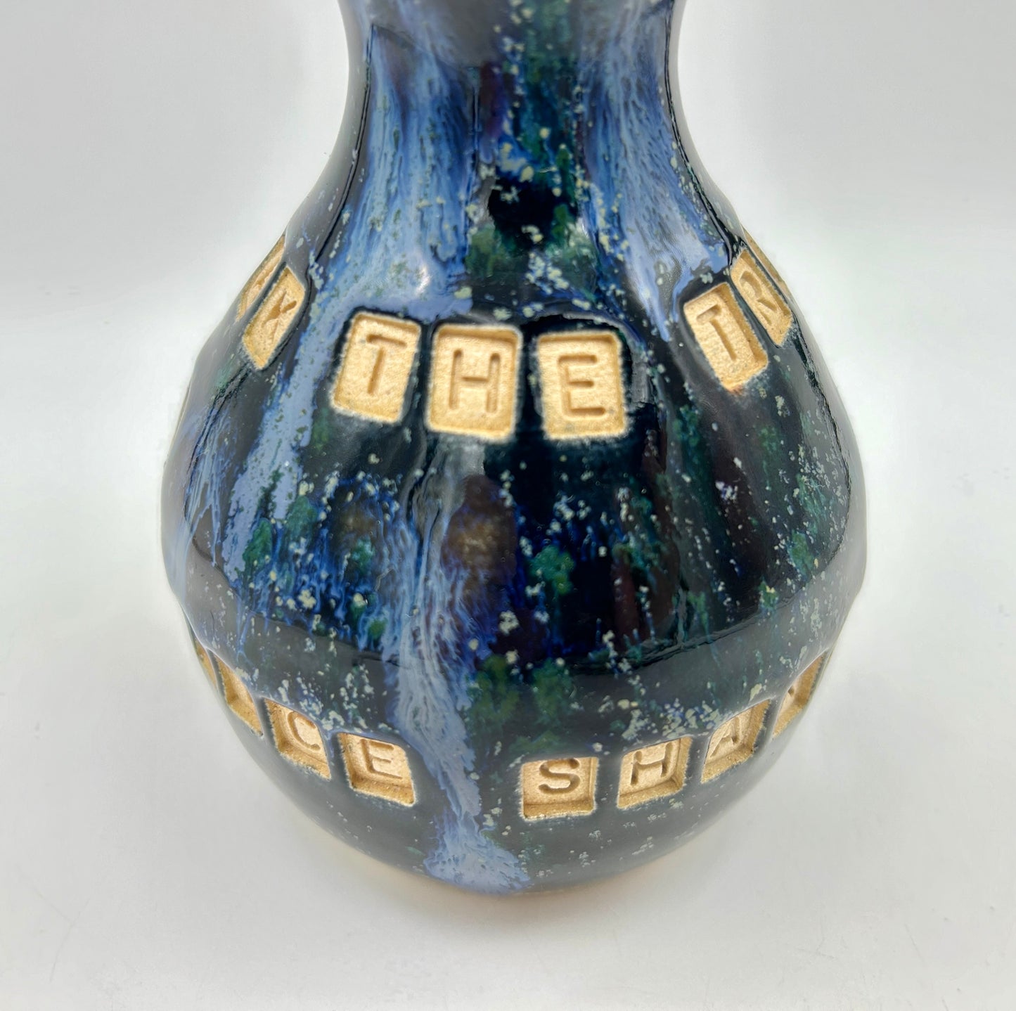 'Speak the truth, even if your voice shakes' vase