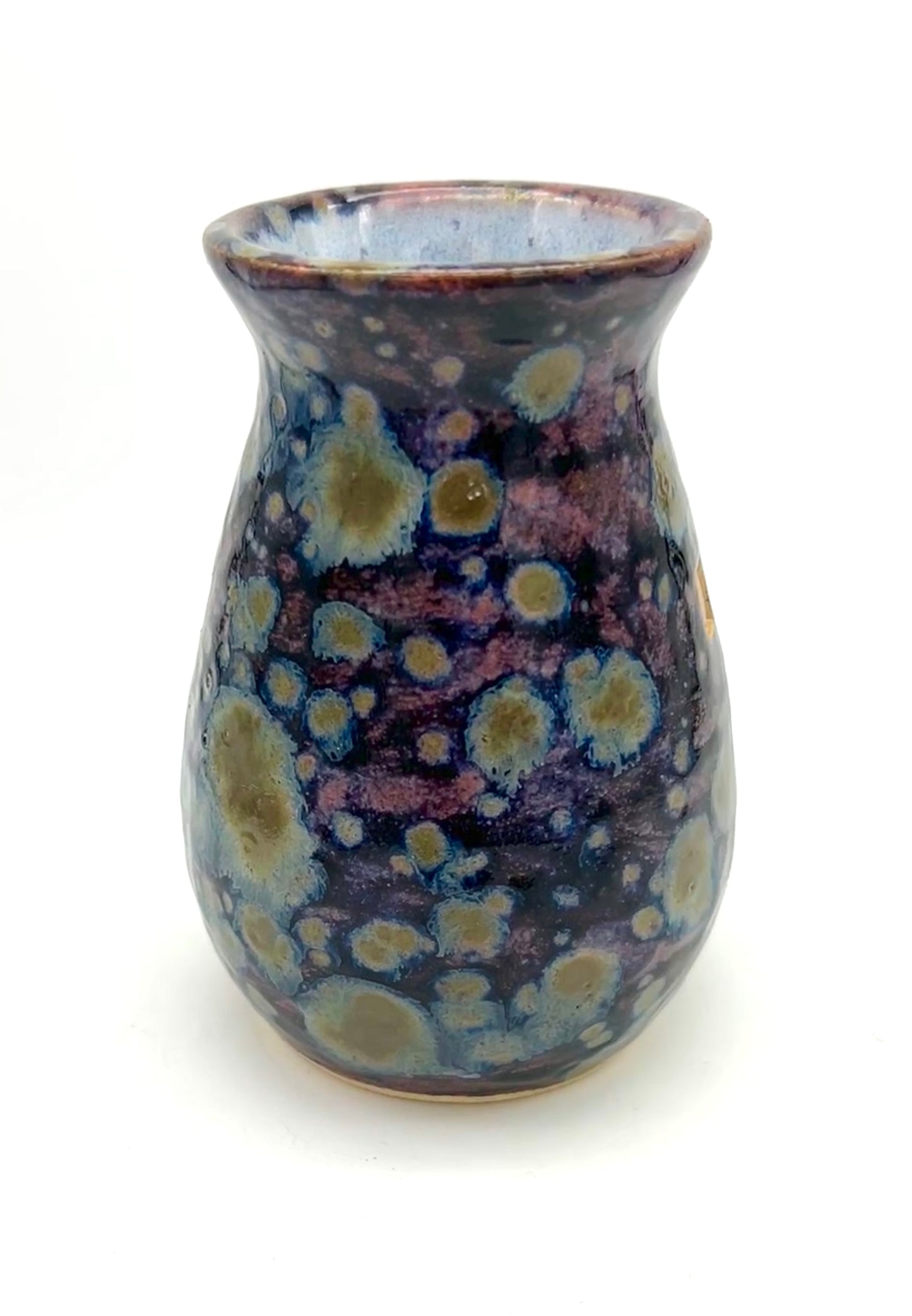 'Immeasurably more' bud vase in galaxy glazes