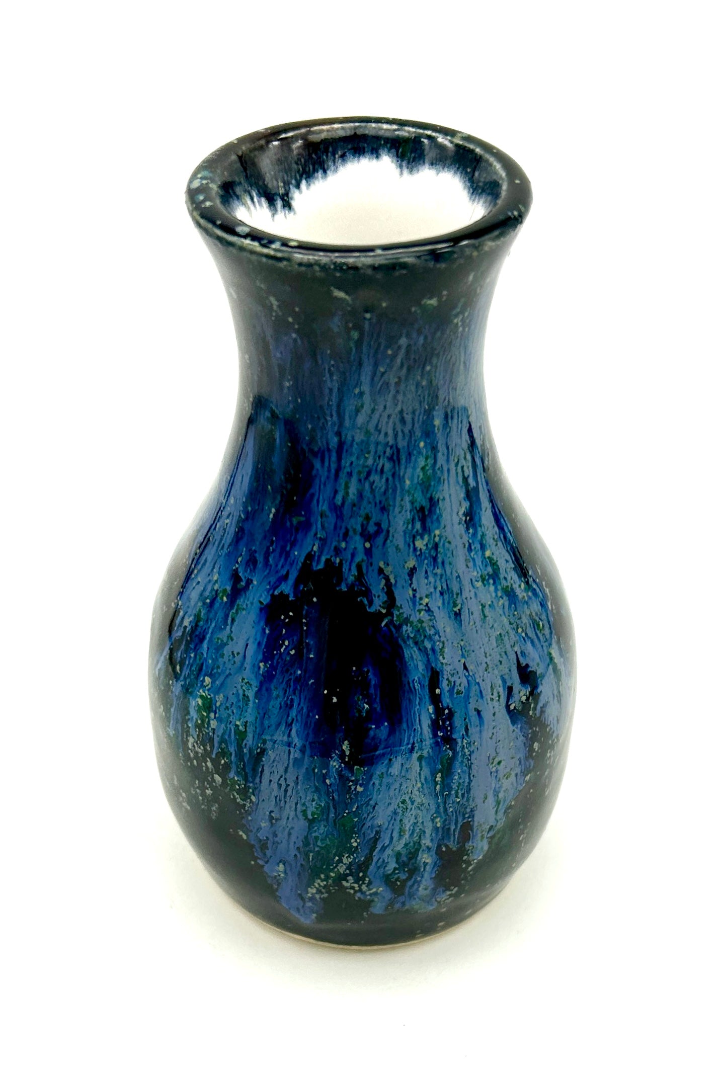 'Smash the patriarchy' stem vase in galaxy glazes